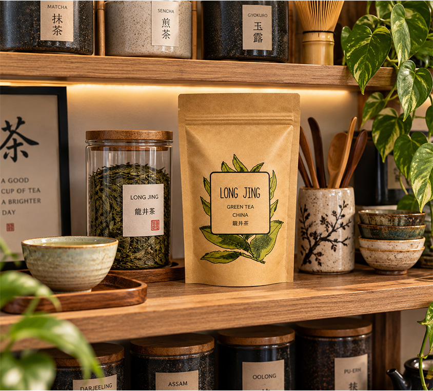 Long Jing Leo Tea – zielona herbata liściasta w opakowaniu doypack